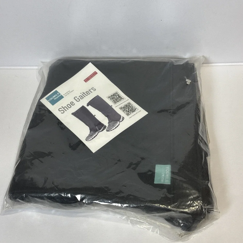 YOUMILE HOME Shoe Gaiters New In Package~ Black Waterproof, Anti-tearing